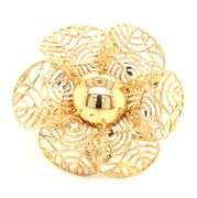 14kt Yellow gold Amoro Filigree ball center floral ring