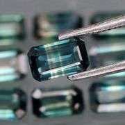 What a unique color palette! 2.99ct set of REAL blue green Australian Sapphires
