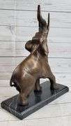 Asian Elephant Japanese Figure Bronze Sculpture