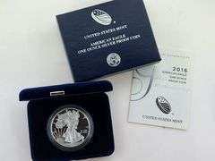 2016-W Proof American Silver Eagle, OGP