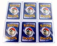 6 Pokémon 1999 1st Edition Cards