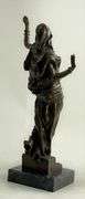 Arab Girl Dancing Bronze Sculpture
