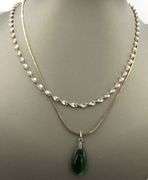 Lot of 2 Vintage 925 sterling silver necklaces