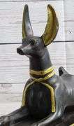 Win Holder Egyptian Anubis Jackal Bronze Sculpture