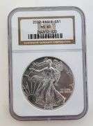 2002 American Silver Eagle, NGC MS69