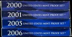4 Different US Proof Sets from the 2000s
