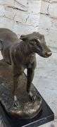 Greyhound Family Dog Bronze Sculpture