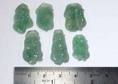 Type A Jadeite Lot of 6 Pea Pods
