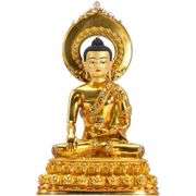 Tibetan Gold Plated Sakyamuni Buddha