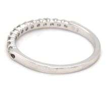 14kt White gold 0.23ctw shared prong diamond band
