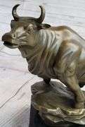 Bull Money wealth Bronze Figure