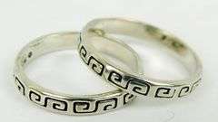 2 Carolyn Pollack Sterling Silver Stacking Bands, 5.75