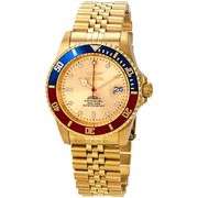Invicta Pro Diver Automatic Gold Dial Stainless Steel Men’s Watch – Pepsi Bezel