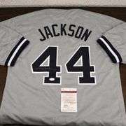 Reggie Jackson Autographed New York Baseball Jersey