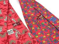 Group lot of 7 Hermes Ties