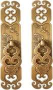 Pair of Vintage-Style Brass Cabinet Handles