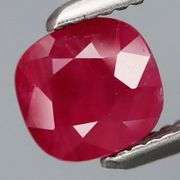 Untreated! Prime red! 1.06ct Winza Ruby! It's a cushion cut solitaire!