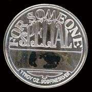 1 Troy Ounce .999 Silver Rudolf Gift Round