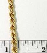 Classic and Easy-to-Wear 14K Yellow Gold  Rope Bracelet