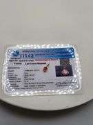 Certified Yellow Gold Pink Lab Diamond Pendant