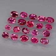 Real! Top crystal! 2.78ct 20 piece Ruby set! UNTREATED!!!