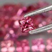 Exquisite 2.38ct set of rare pink Malaya Garnets