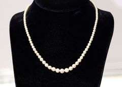 Classic Graduated Japanese Pearl Necklace