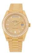 Rolex Day-Date 228348, 40MM, Diamond Dial and Bezel, 18K Men’s Watch