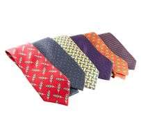 Group lot of 6 Hermes Ties