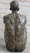 Man with Poker Outfit Bronze Sculpture