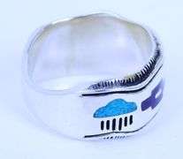 Carolyn Pollack Sterling Ring with Inlaid Gemstones, 5.5