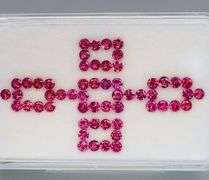 Jewelers grade 5.03ct set of 2.5mm Rhodolite Garnets! Untreated!