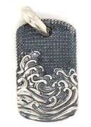 David Yurman Waves tag pendant