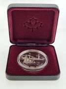 1991 Proof Silver Frontenac Dollar, OGP