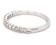 14kt White gold 0.23ctw shared prong diamond band