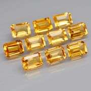 Just look at that color! 10.16ct matched Citrine set!