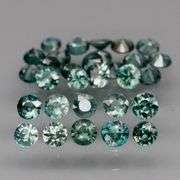 Heated only! 3.60ct blue green Sapphire set!