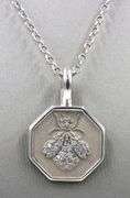 Slane & Slane diamond honeybee pendant on chain