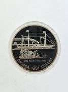 1991 Proof Silver Frontenac Dollar, OGP