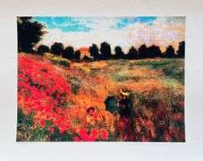 Claude Monet, Poppies Near Aegenteuil, Signed by the Estate