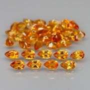 Rare 7.52ct top orange amber Madeira Citrine set!