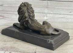 African Lion Wild Life Animal Edition Bronze Sculpture