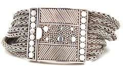 925 Sterling silver multi row wheat bracelet