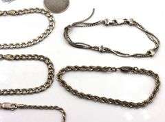 Group lot of 6 Vintage 925 sterling silver bracelets