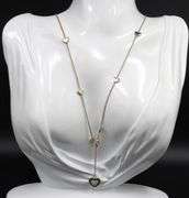 Tiffany & Co heart lariat necklace in 925 sterling silver
