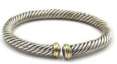 David Yurman 7mm 2-tone cuff bangle