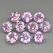 High fire and vivid color! 7.98ct set of violet pink Amethyst!