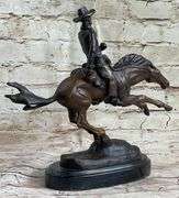 Cowboy Horse Bronze Sculpture