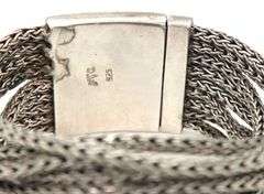 925 Sterling silver multi row wheat bracelet