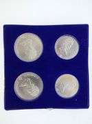 1976 Canadian Olympics Sterling Silver 4 Coin Set